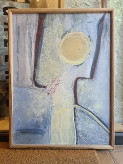 Sunshine, The Golden Orb, Large Contemporary Pastel and Mixed Media on Paper.