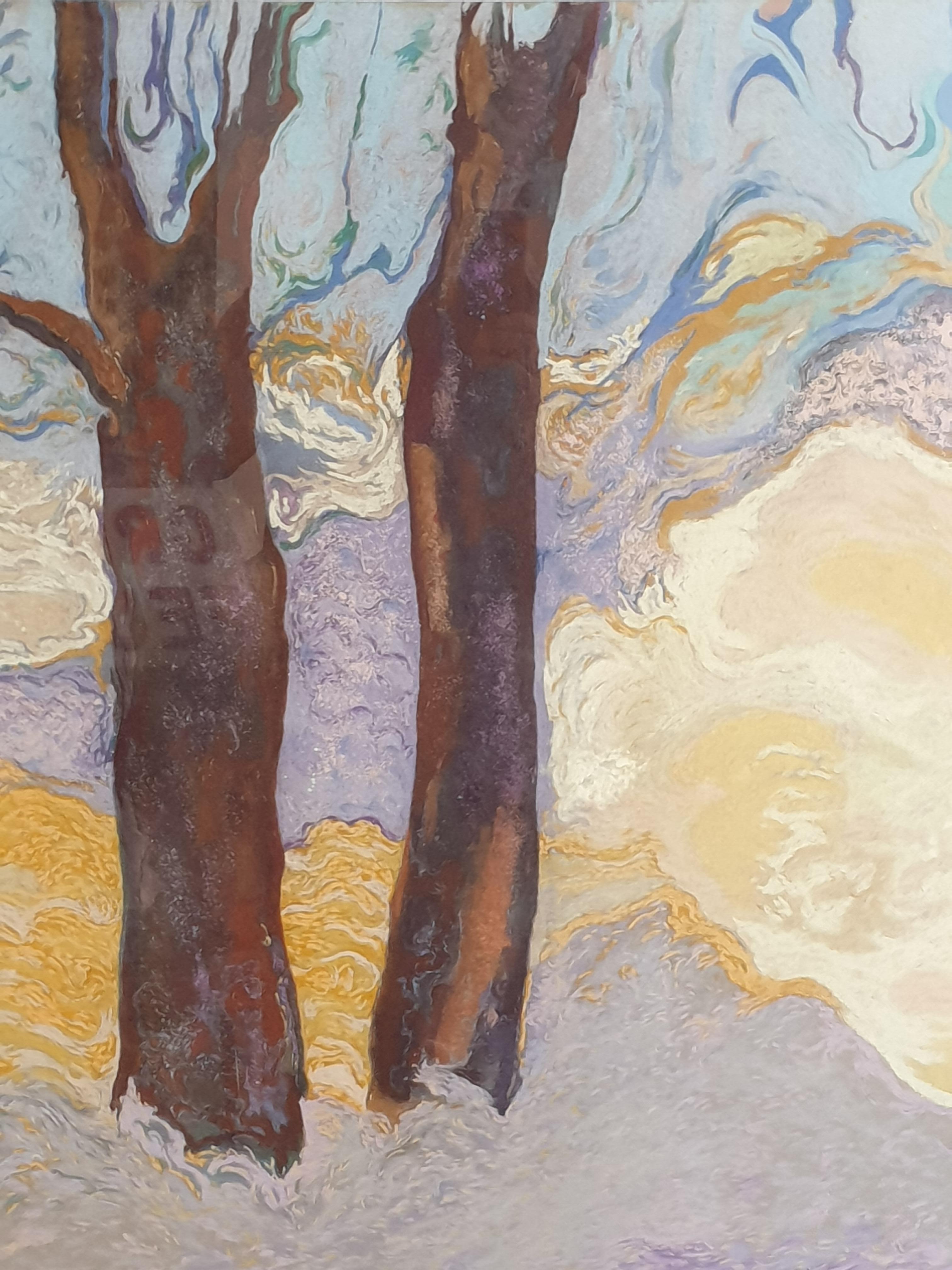 The Magical Forest, Provence. - Impressionist Painting by Francis Besson