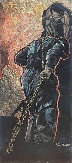 "Working Laborers," Francis Bevilacqua, Soviet Cold War Art