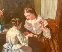 Young Ladies Sewing
