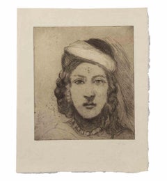 Portrait - Etching by Francis Brooks Chadwick - 1915