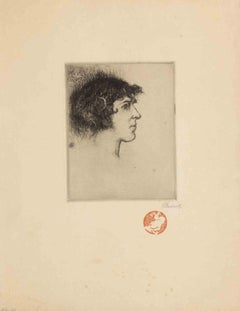 Antique Portrait - Etching by Francis Brooks Chadwick - 1915