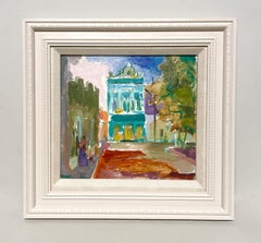 Escena de ciudad mexicana de los años 30 del famoso artista de Chicago Francis Chapin, Guaymas, México