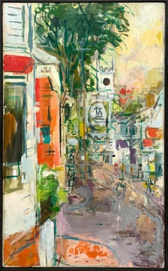 A 1950s Painting of an Edgartown, Martha’s Vineyard Street by Francis Chapin