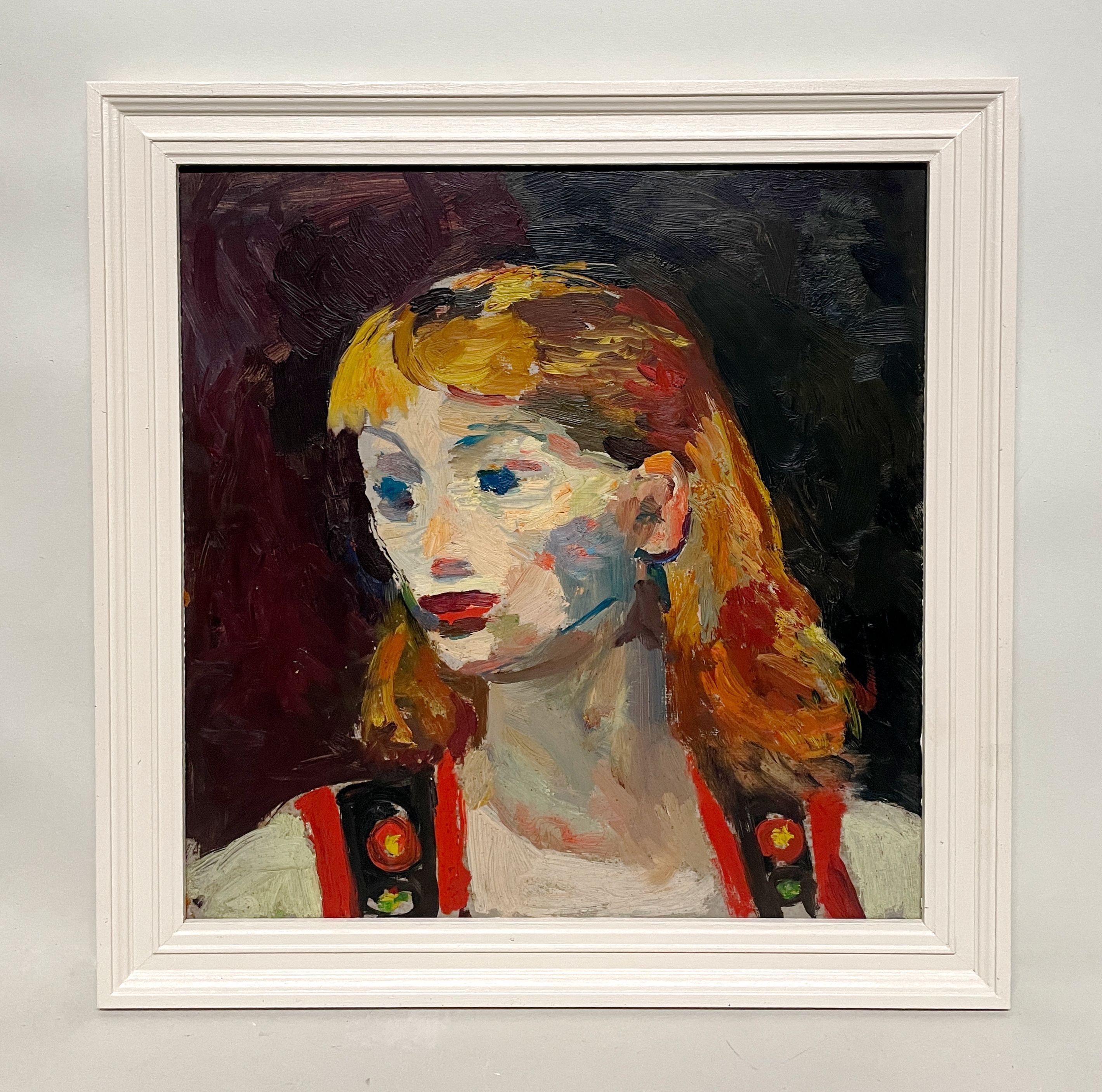 Un captivant portrait moderne d'une jeune femme des années 1930 par Francis Chapin en vente 1