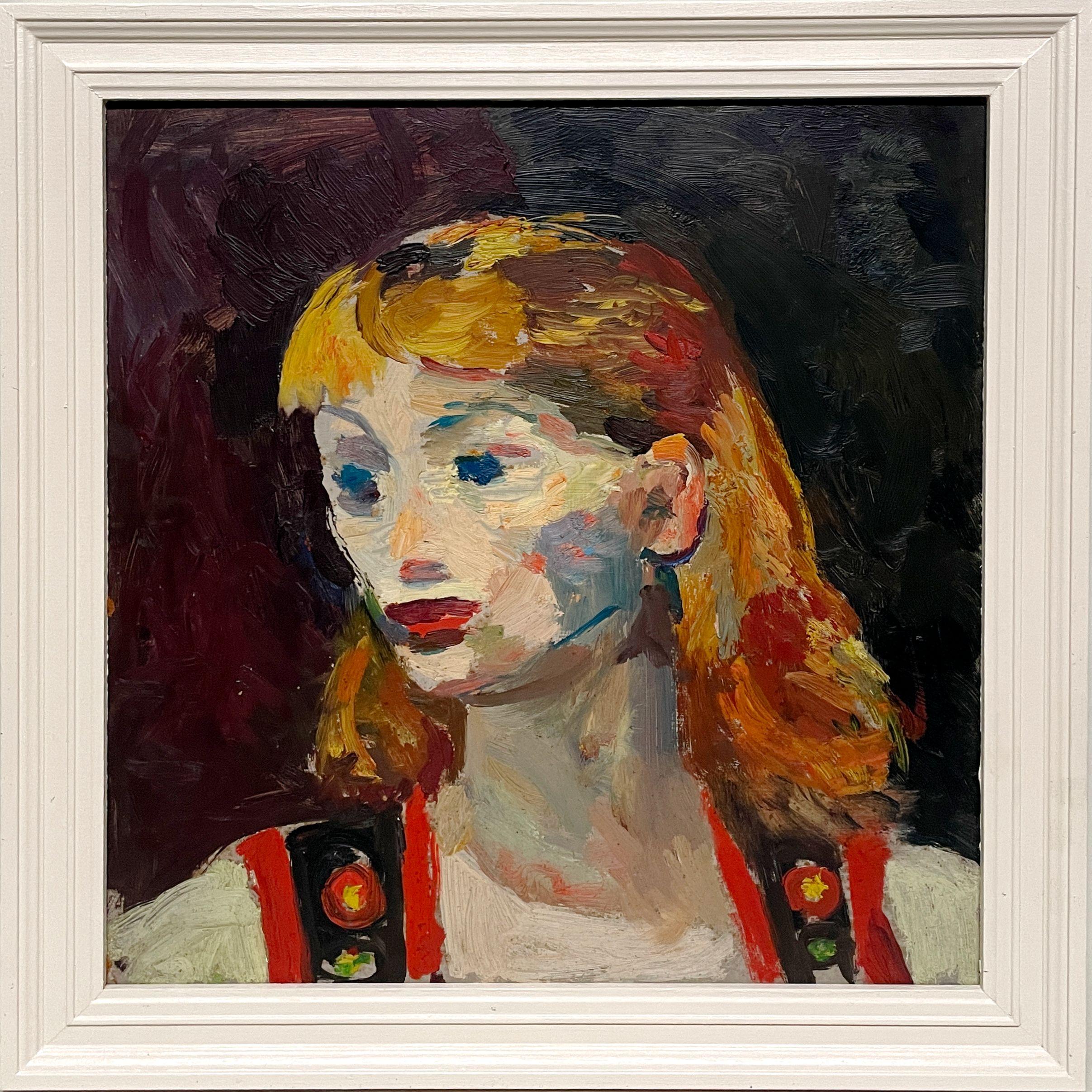 Un captivant portrait moderne d'une jeune femme des années 1930 par Francis Chapin en vente 2