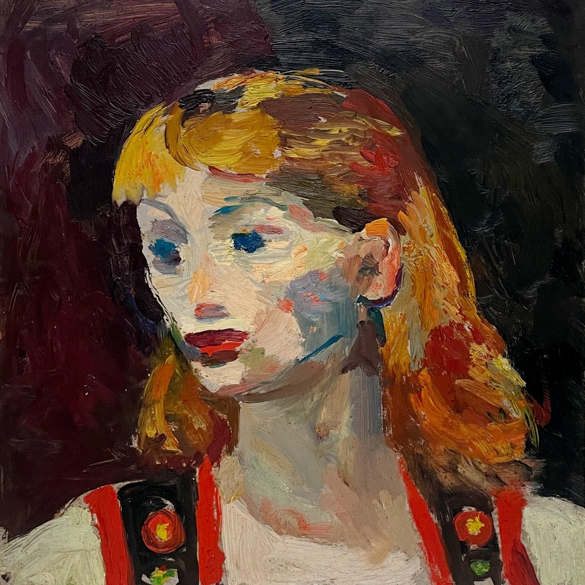 Un captivant portrait moderne d'une jeune femme des années 1930 par Francis Chapin en vente 3
