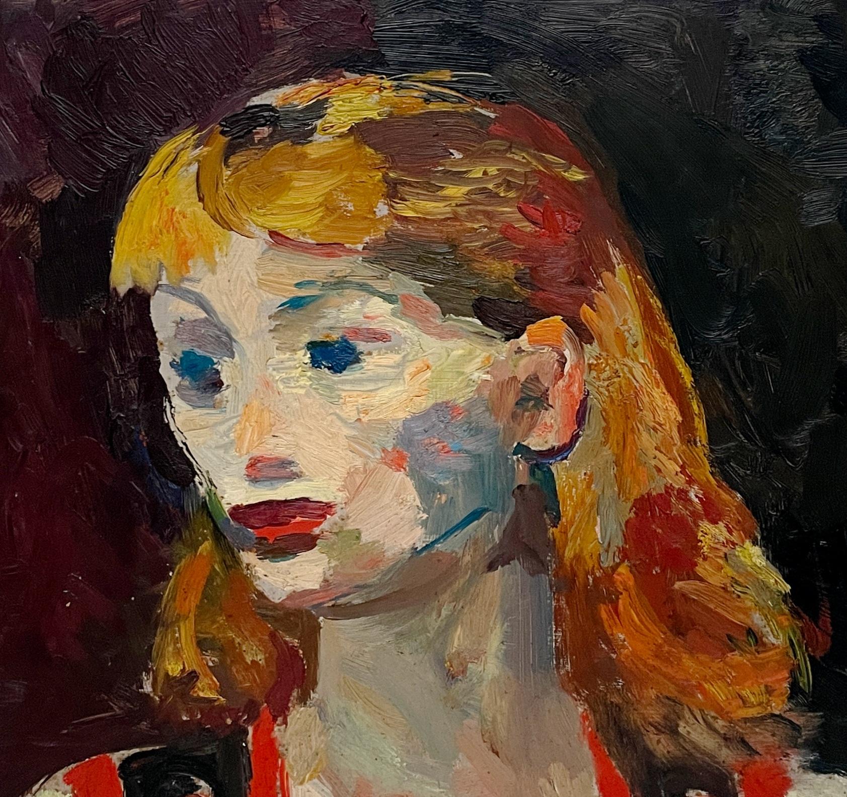 Un captivant portrait moderne d'une jeune femme des années 1930 par Francis Chapin en vente 4