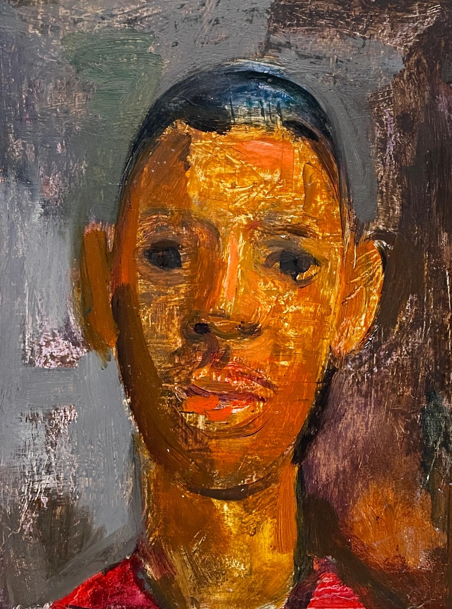 Un captivant portrait moderne d'un jeune homme noir dans les années 1950 par Francis Chapin en vente 3