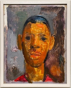 A Vibrant, 1950s Modern Portrait of a Young Black Man by Francis Chapin