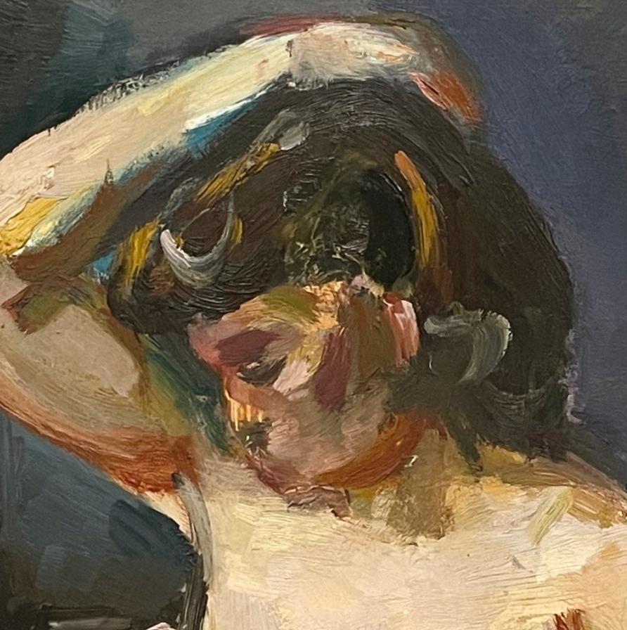 Un captivant nu moderne assis dans un intérieur de Studio par Francis Chapin en vente 4
