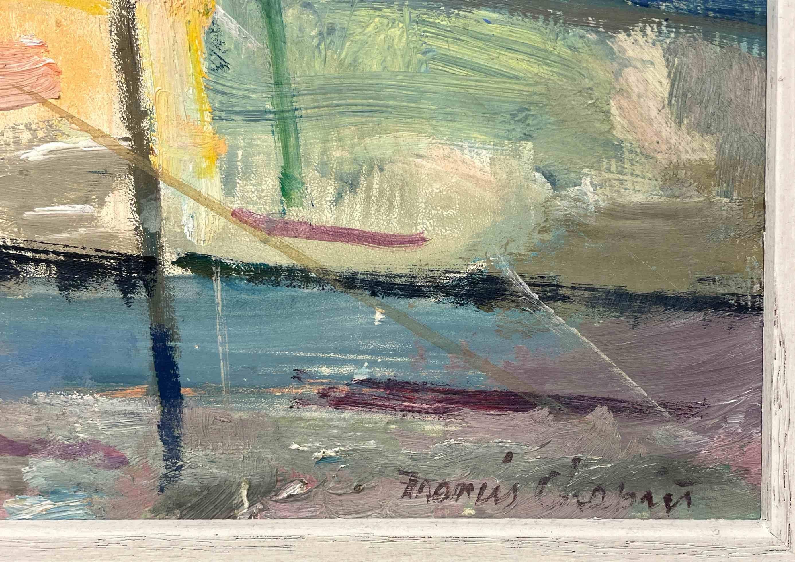 Encantadora escena callejera de Martha's Vineyard de los años 50 pintada por Francis Chapin en venta 3