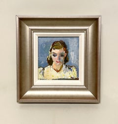 Whiting ritratto moderno degli anni '50, Ragazza in abito bianco, di Francis Chapin