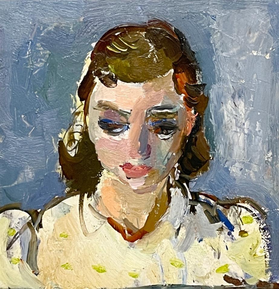 Whiting ritratto moderno degli anni '50, Ragazza in abito bianco, di Francis Chapin