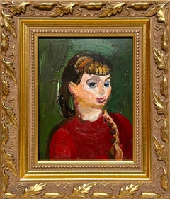 A Charming 1950s Modern Portrait of a Young Woman by Francis Chapin