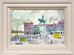 Ein charmantes Gemälde von Lissabon, Portugal, aus den 1950er Jahren von dem berühmten Künstler Francis Chapin