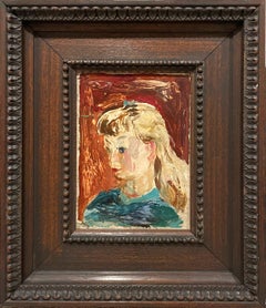 Un allegro ritratto moderno di una giovane donna degli anni '50 di Francis Chapin