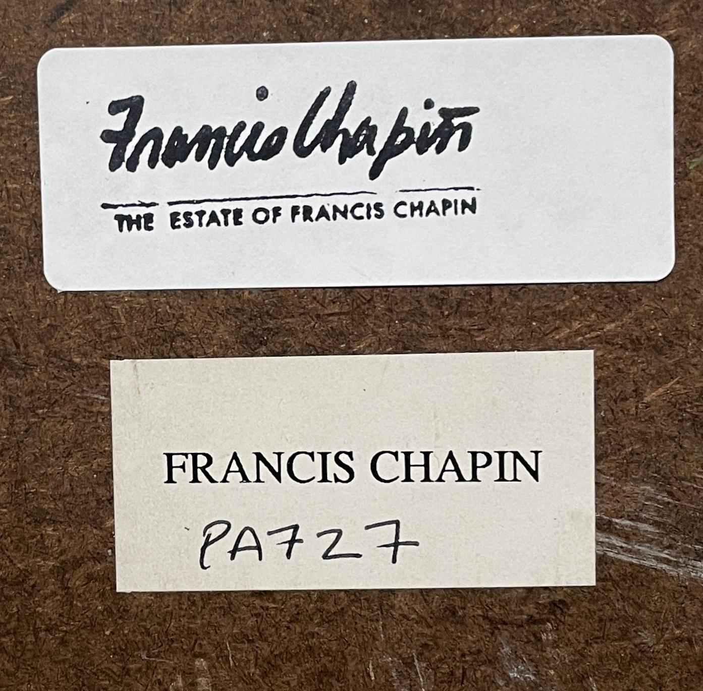 Eine farbenfrohe Bergstrandszene aus den 1950er Jahren von dem berühmten modernen Künstler Francis Chapin im Angebot 10