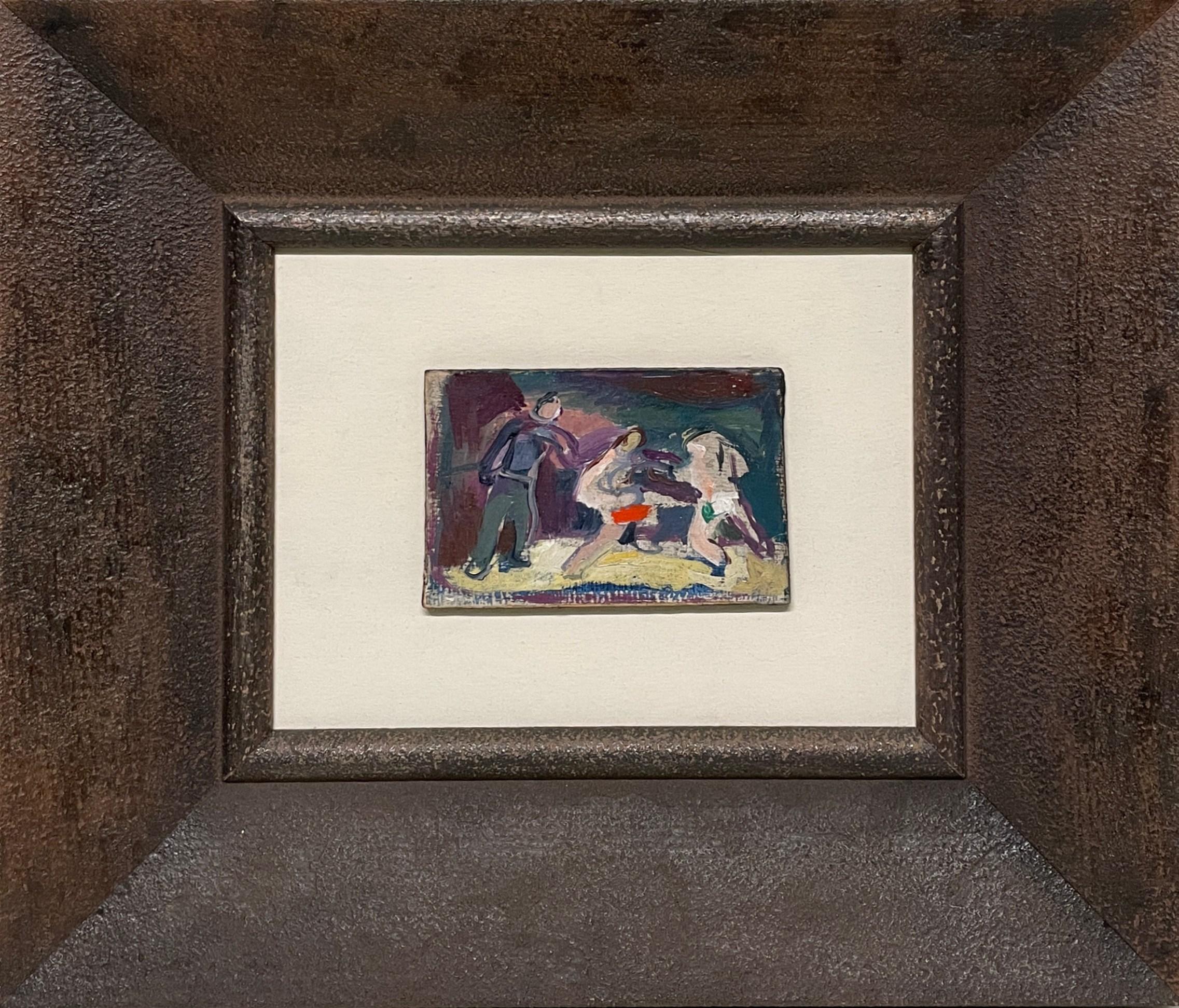 A Colorful, Dynamic 1930s Modern Boxing Scene by Chicago Artist, Francis Chapin For Sale 2