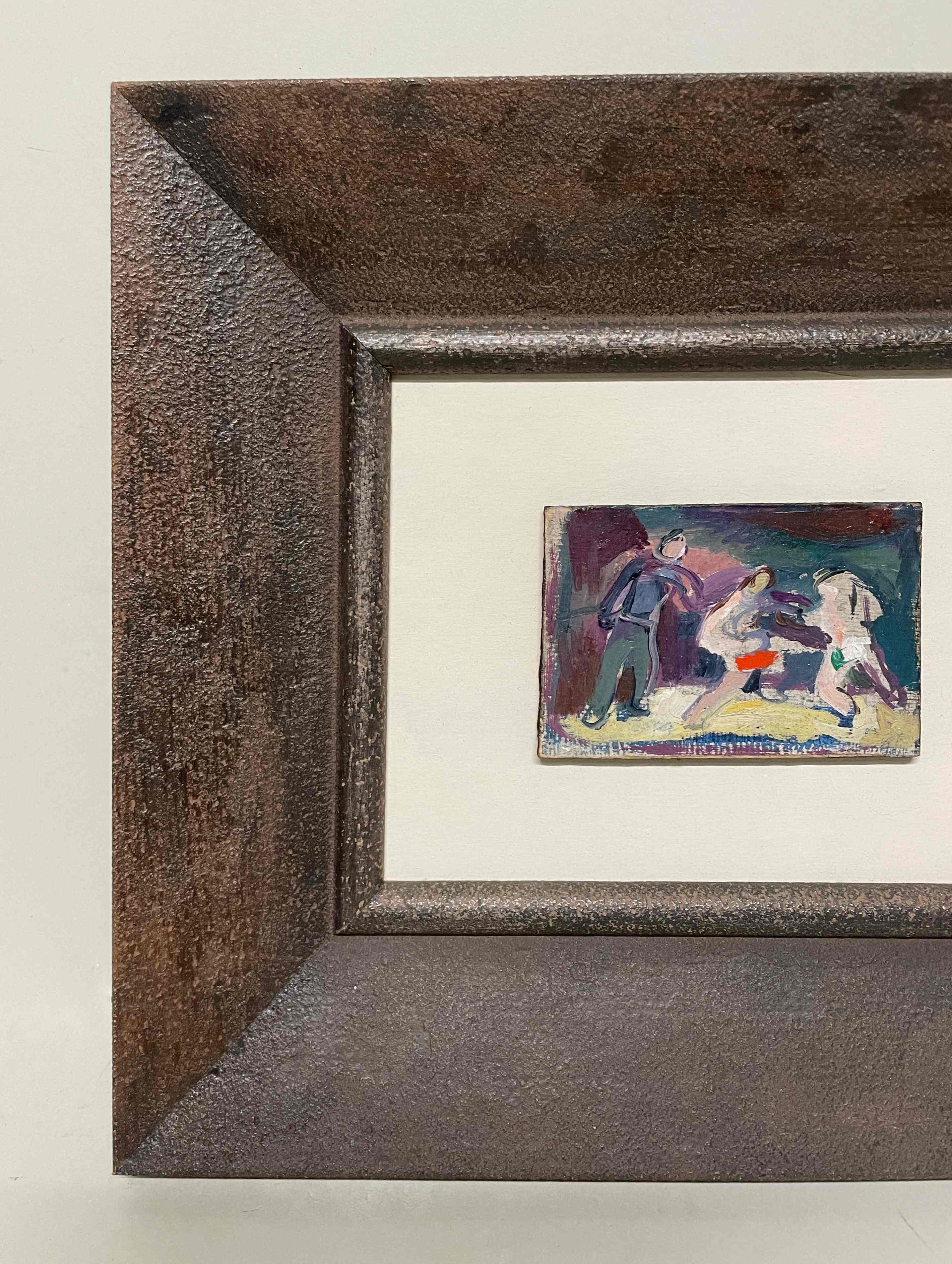 A Colorful, Dynamic 1930s Modern Boxing Scene by Chicago Artist, Francis Chapin For Sale 3