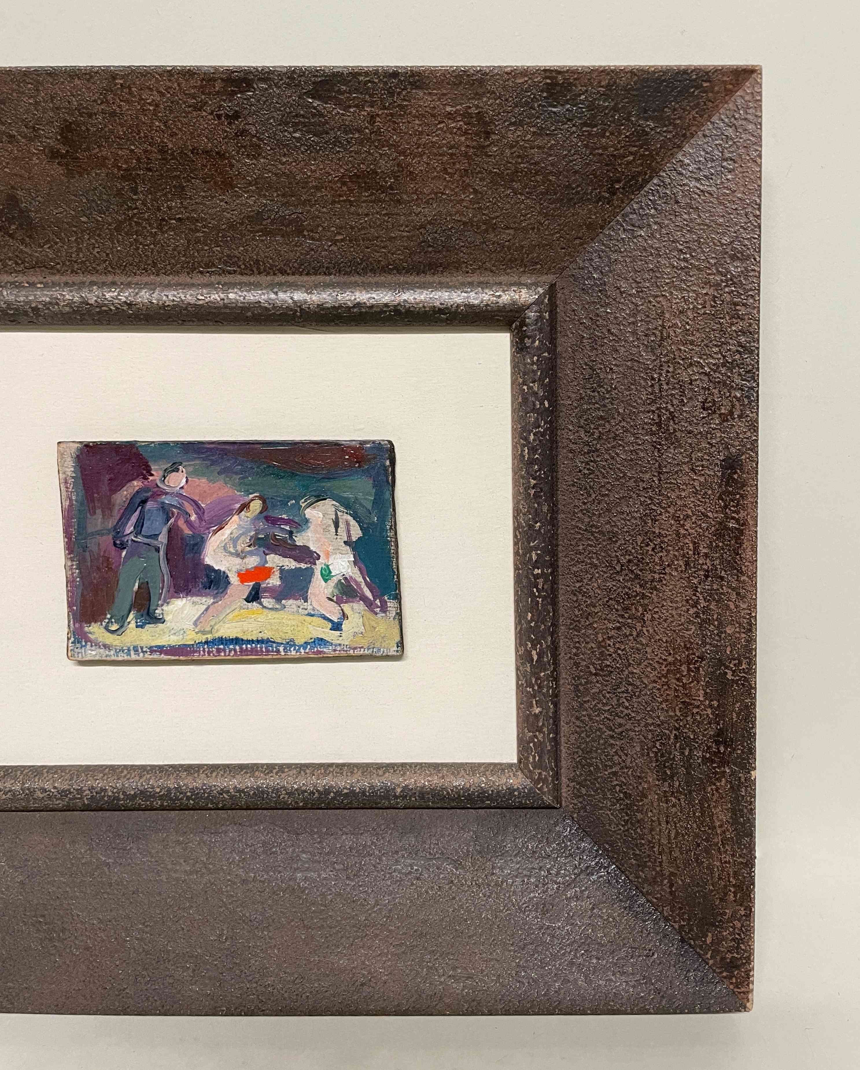 A Colorful, Dynamic 1930s Modern Boxing Scene by Chicago Artist, Francis Chapin For Sale 4