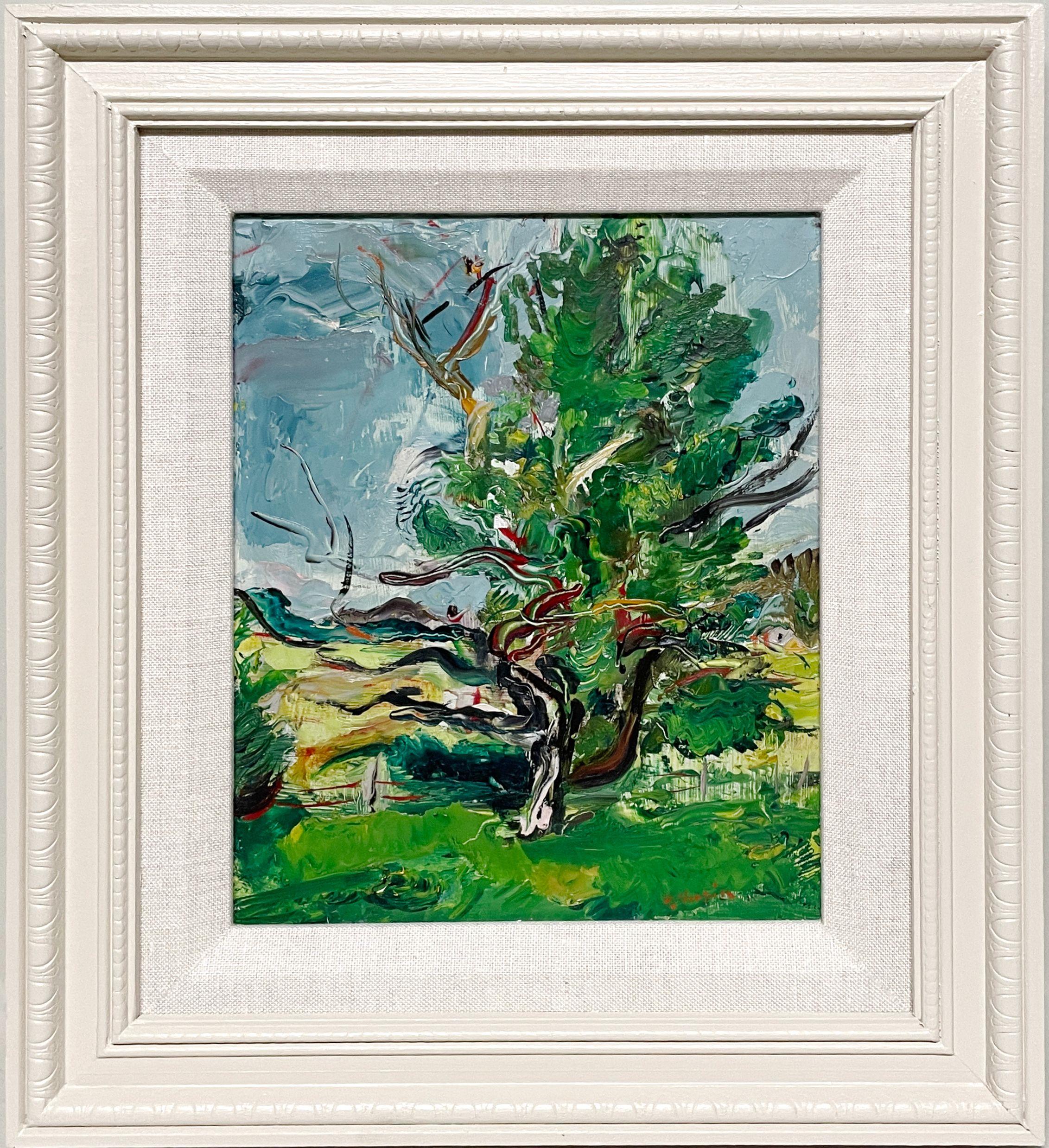 Ein lebendiges, modernes Landschaftsöl aus den 1950er Jahren von Martha's Vineyard, 