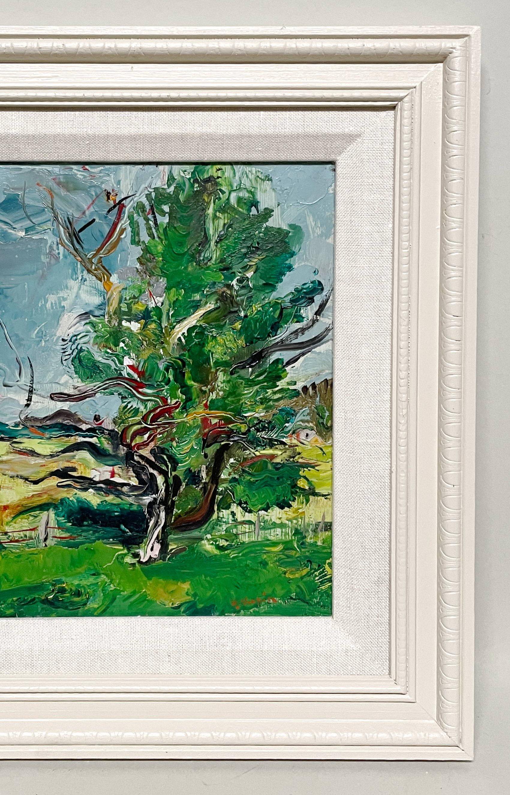 Ein lebendiges, modernes Landschaftsöl aus den 1950er Jahren von Martha's Vineyard, 