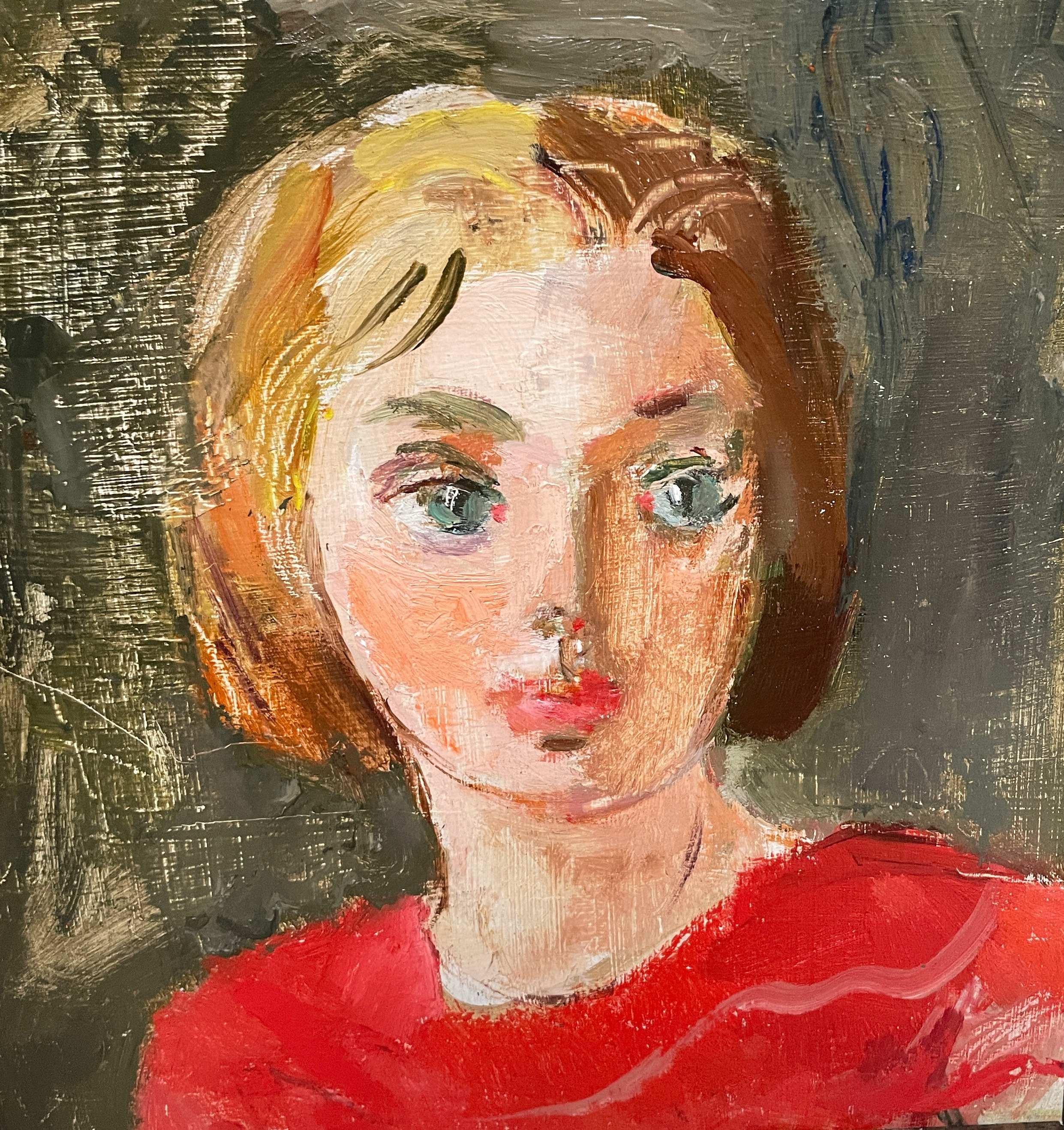 Remarquable portrait d'une jeune femme du milieu du siècle dernier de Francis Chapin, années 50 en vente 3