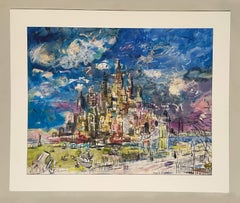 Eine dynamische Manhattan-Szene der Moderne der Mitte des Jahrhunderts, New York City, von Francis Chapin