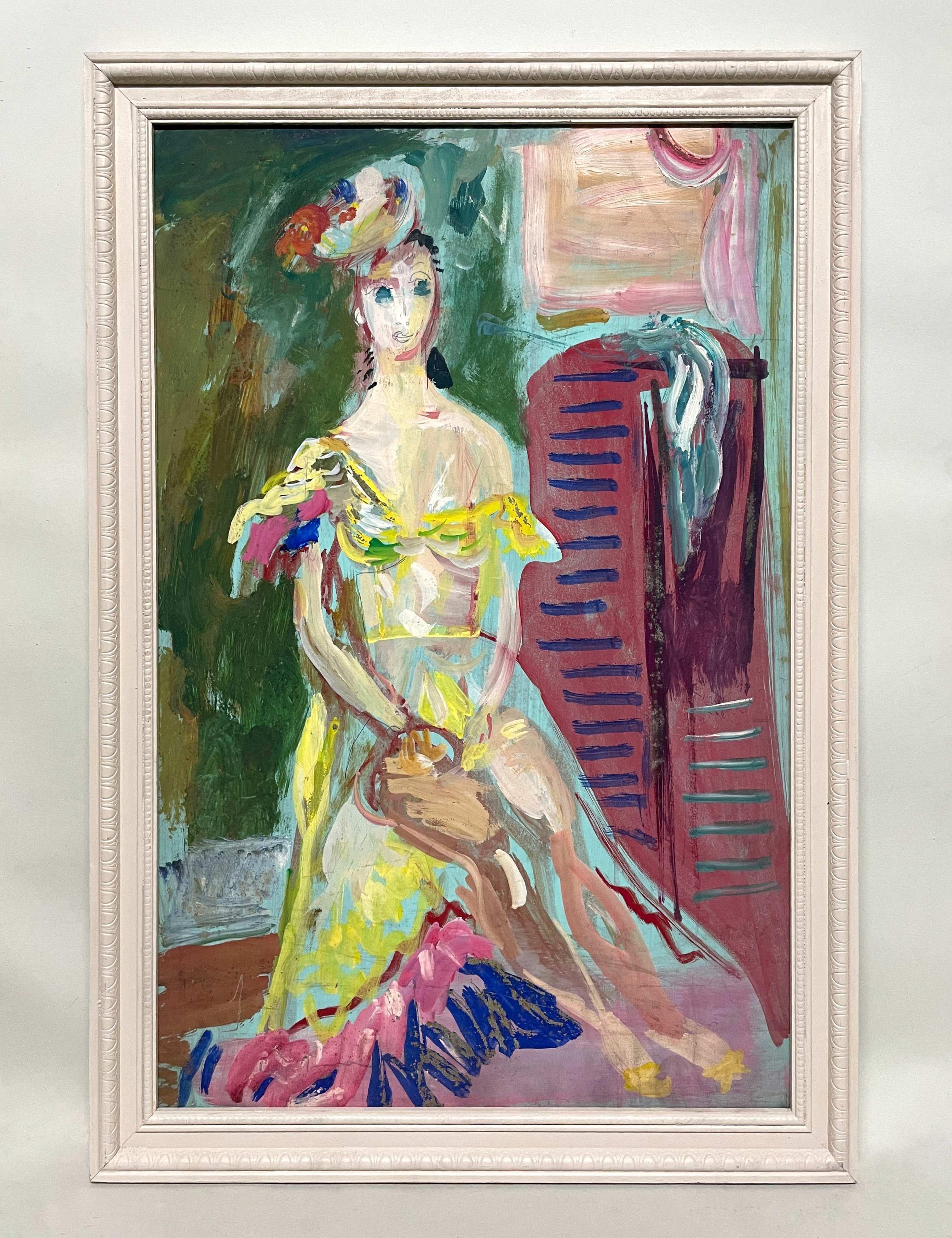 Fabuleux portrait d'une femme assise, 