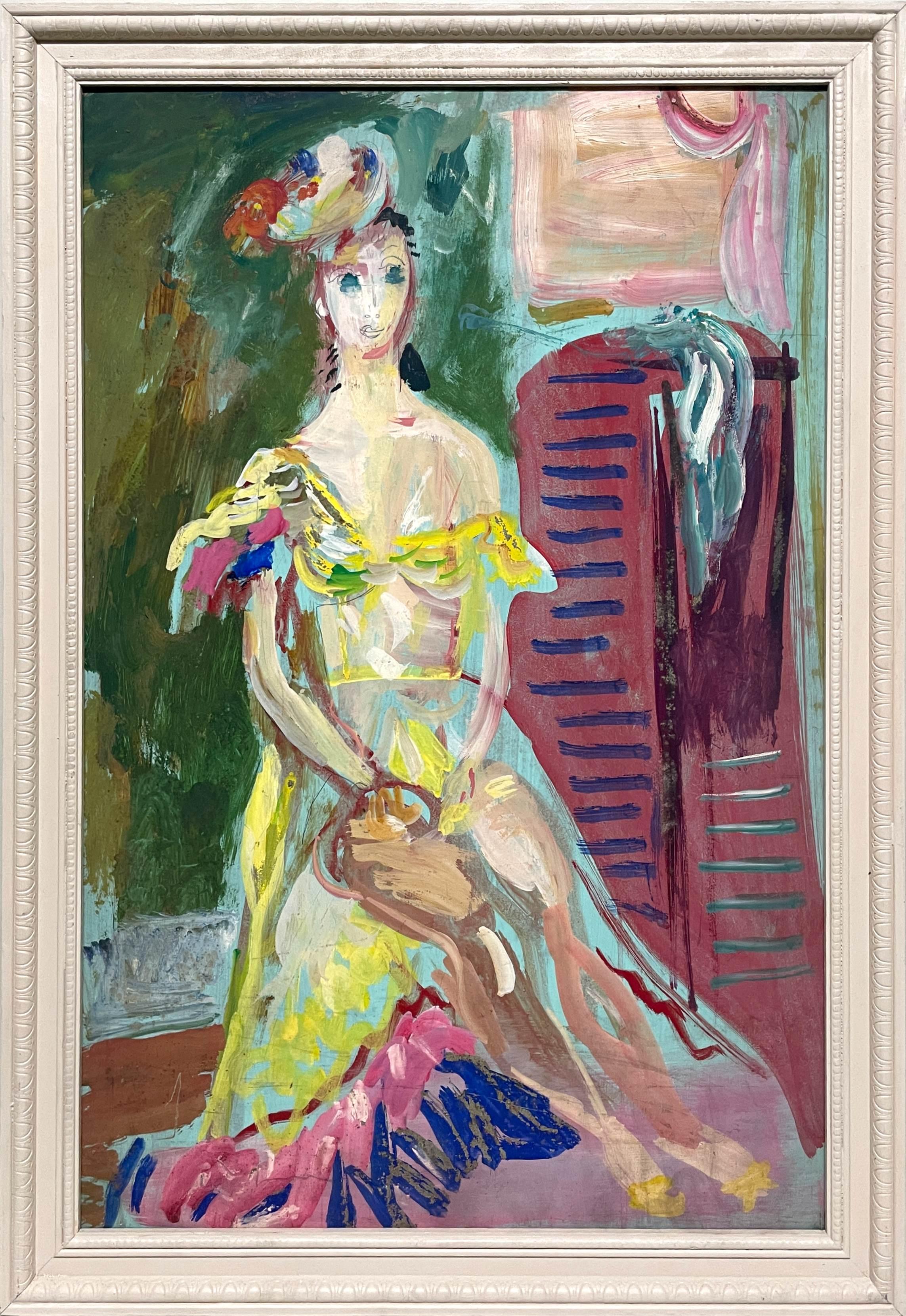Fabuleux portrait d'une femme assise, 