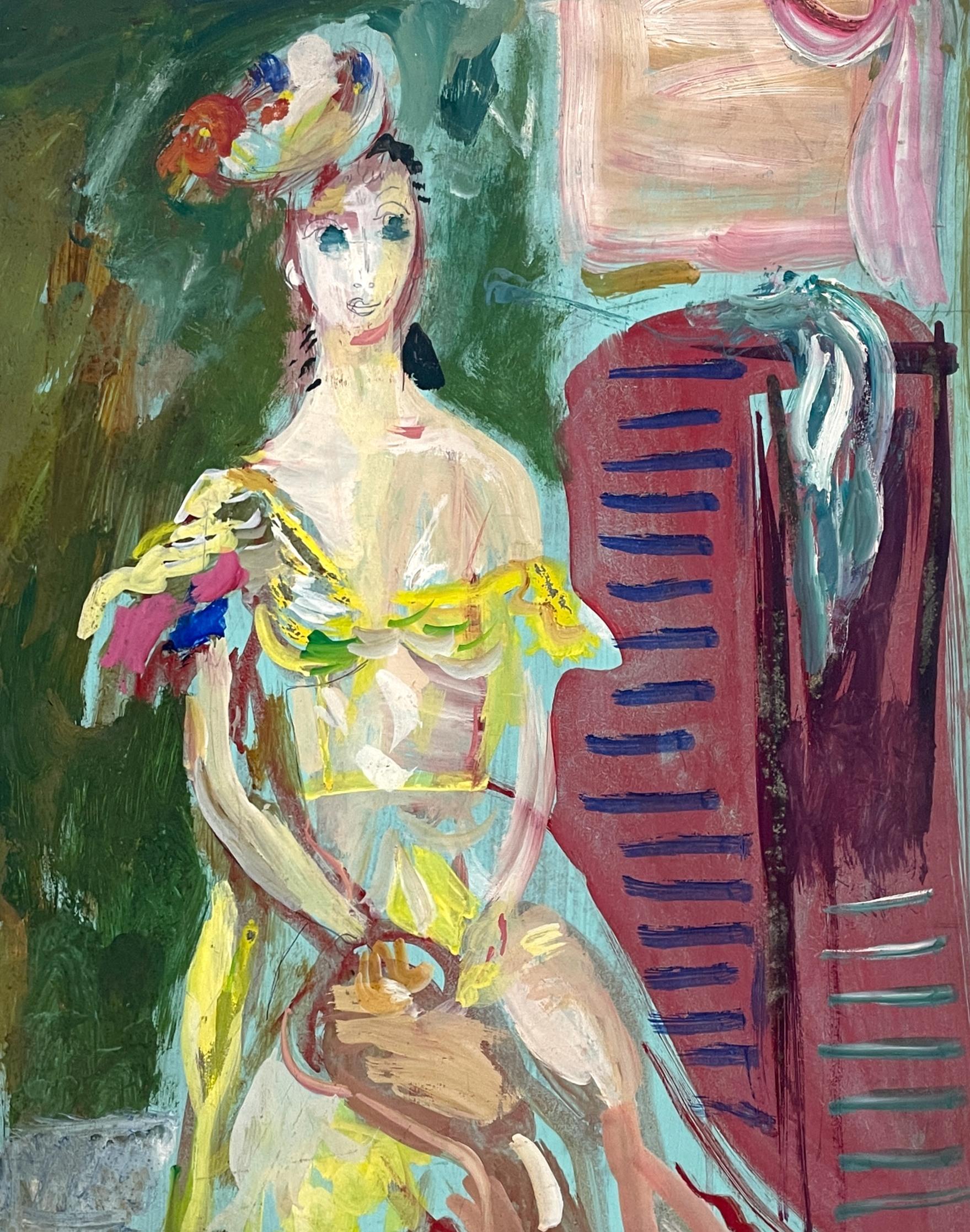 Fabuleux portrait d'une femme assise, 