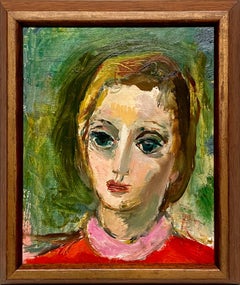 A Fabulous 1950s Mid-Century Modern Portrait of a Woman by Francis Chapin