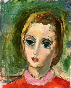 A Fabulous 1950s Mid-Century Modern Portrait of a Woman by Francis Chapin