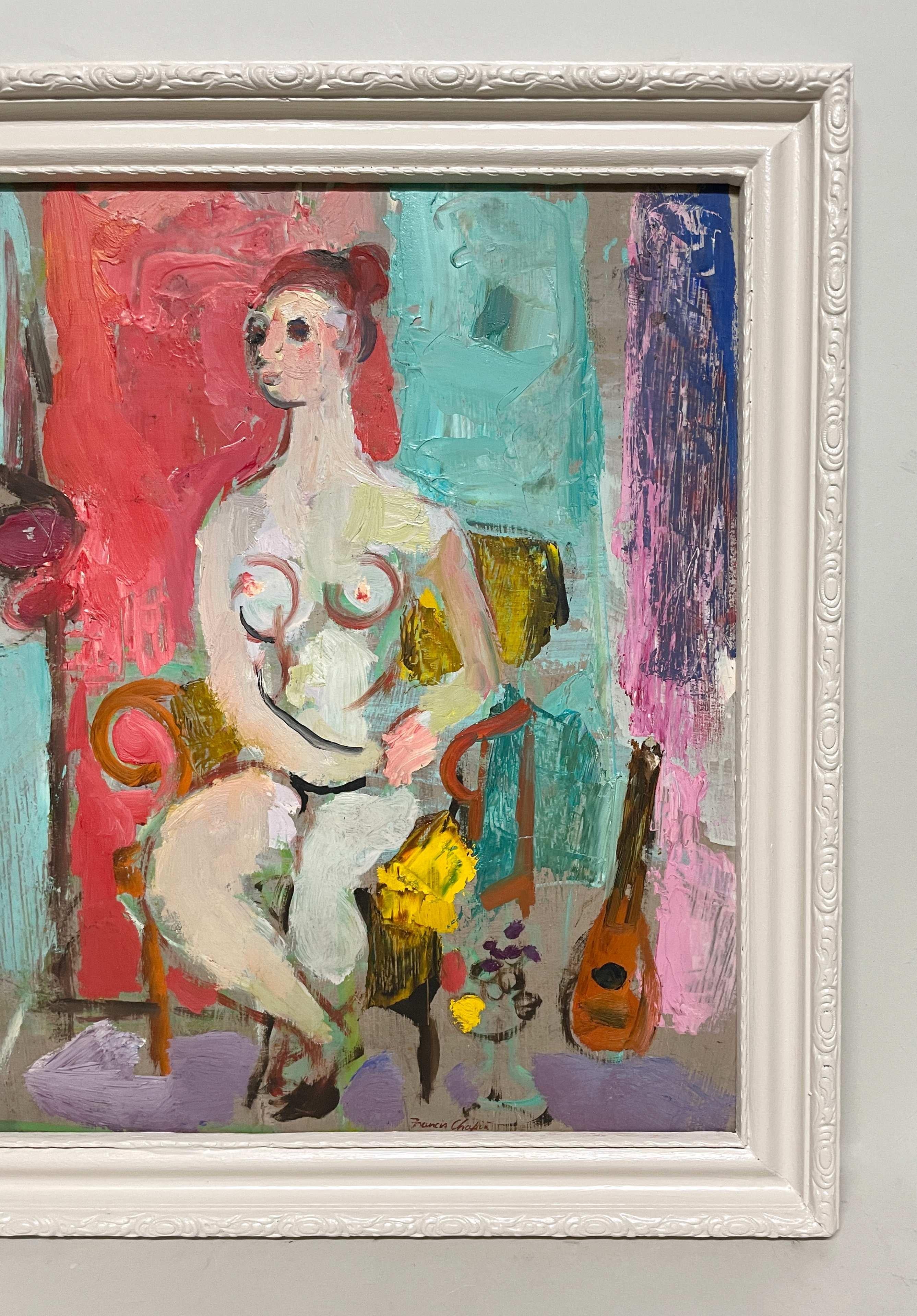 Fabuleux nu féminin assis de Francis Chapin, datant des années 1950 et du milieu du siècle dernier. en vente 5