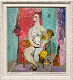 Ein fabelhafter sitzender weiblicher Akt aus der Mitte der 1950er Jahre von Francis Chapin