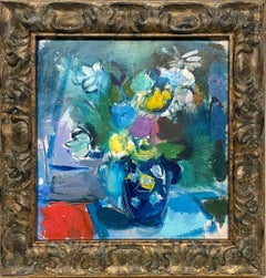 A Fabulous 1950s Mid-Century Modern Still Life of a Colorful Bouquet of Flowers