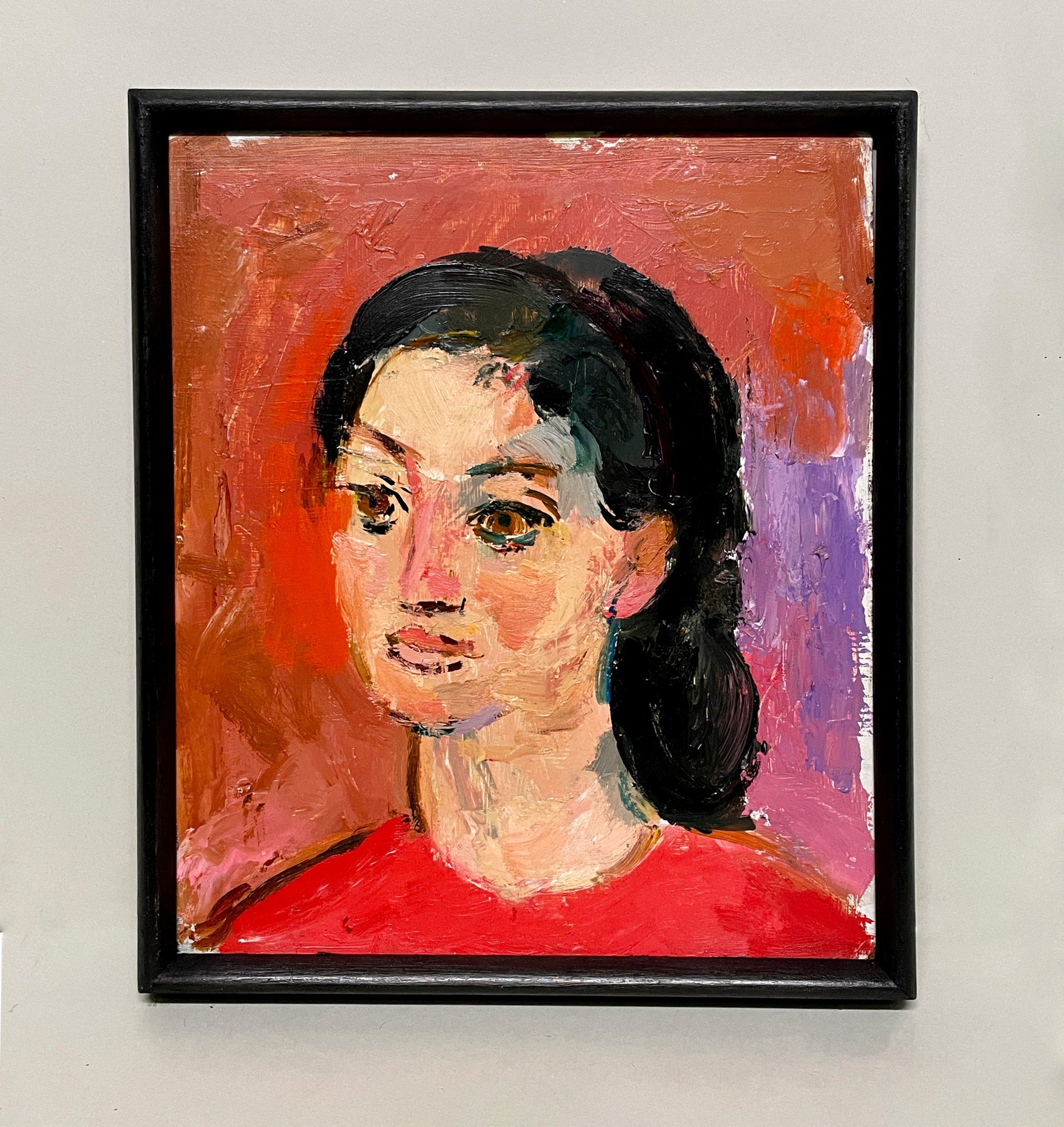 Fabuleux portrait de femme du célèbre artiste Francis Chapin, datant du milieu du siècle dernier en vente 1