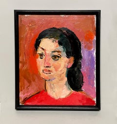 A Fabulous Mid-Century Modern Portrait of a Woman by Noted Artist Francis Chapin