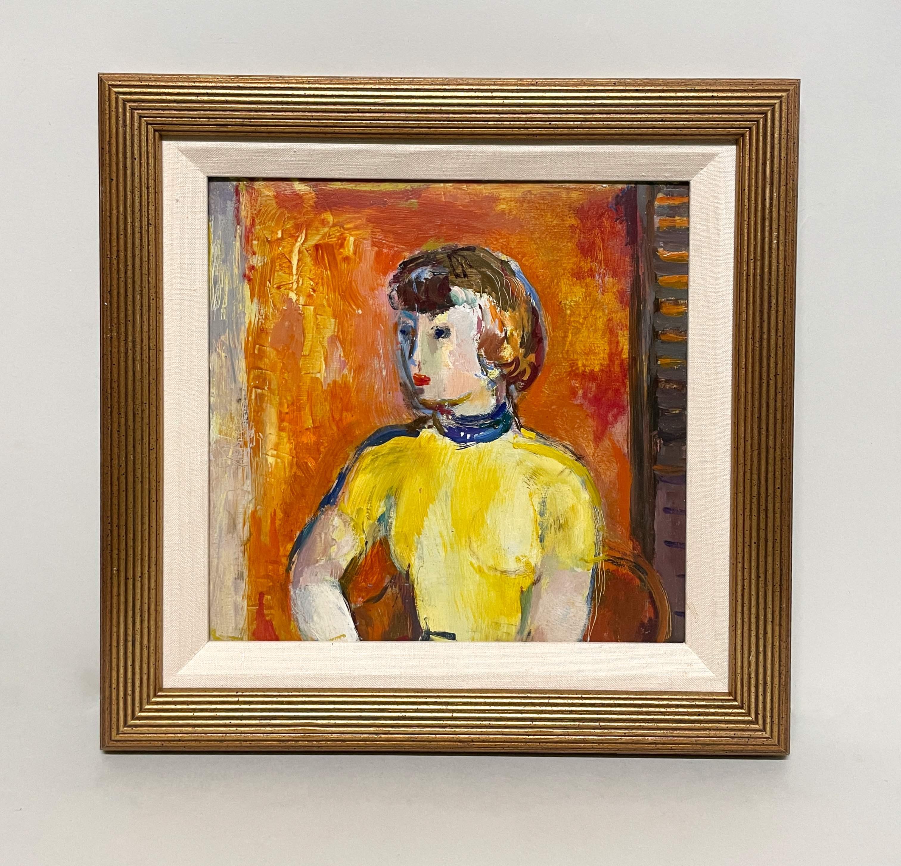 Un retrato moderno de mediados de siglo de los años 50, 