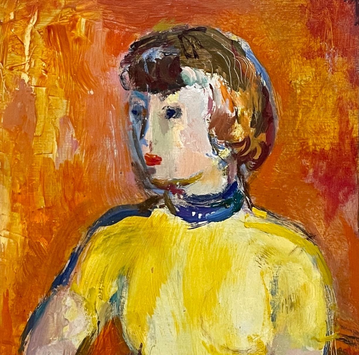 Un retrato moderno de mediados de siglo de los años 50, 