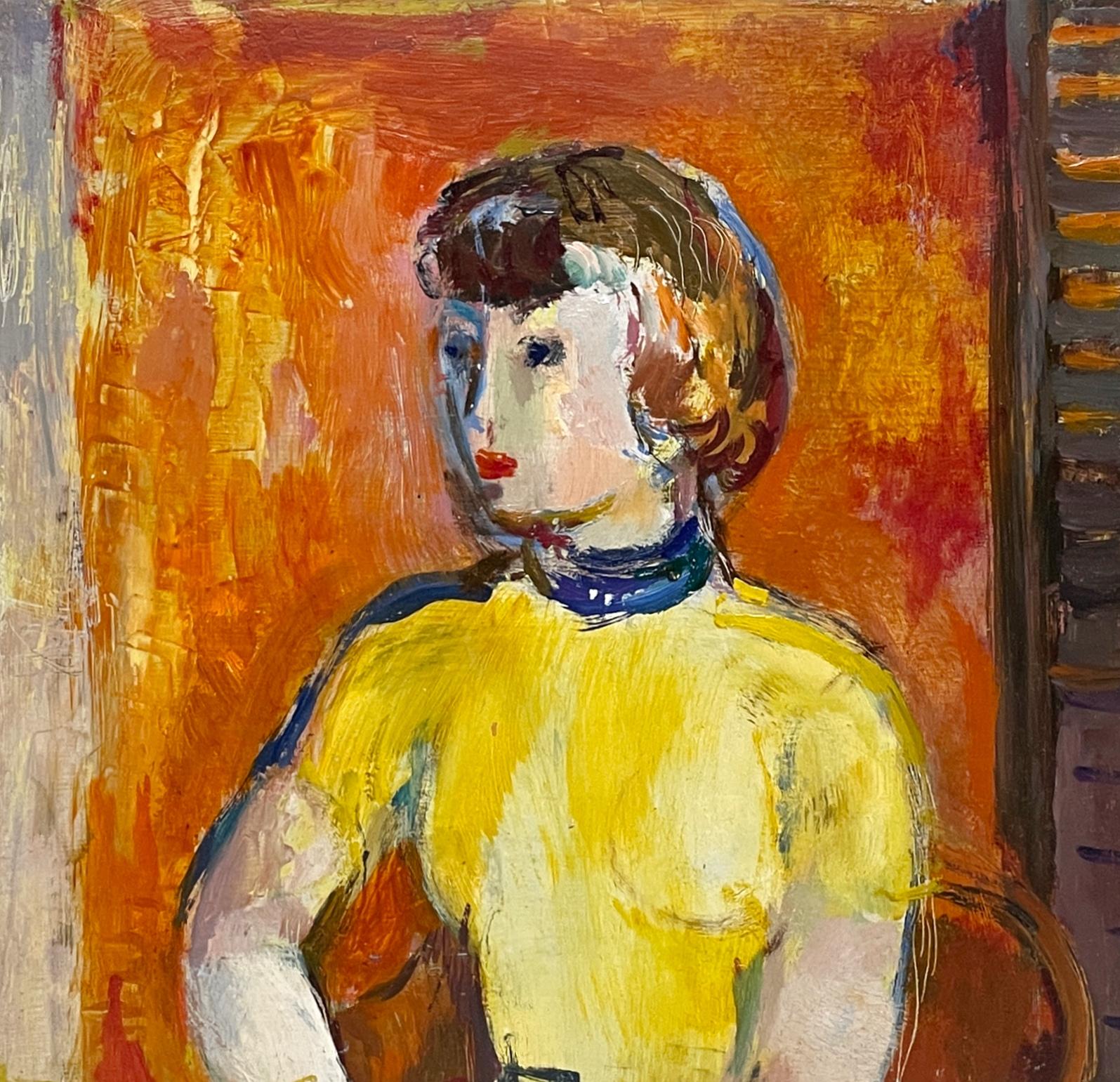 Un ritratto alla moda del 1950, "Giovane donna con maglione giallo".