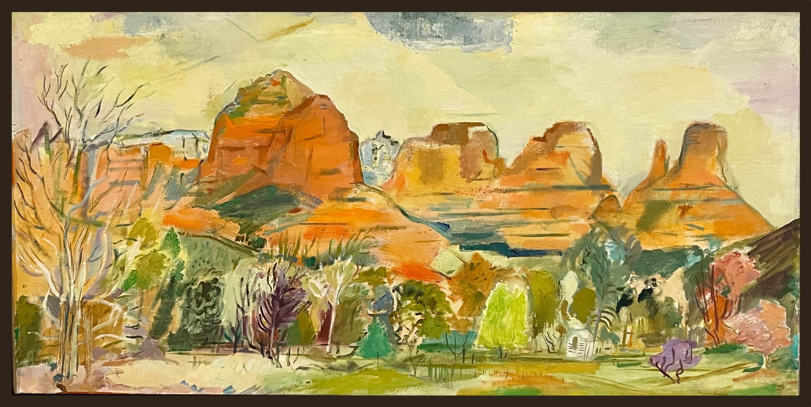 A Large, Beautiful Painting of Sedona, Arizona by Modern Artist Francis Chapin For Sale 1