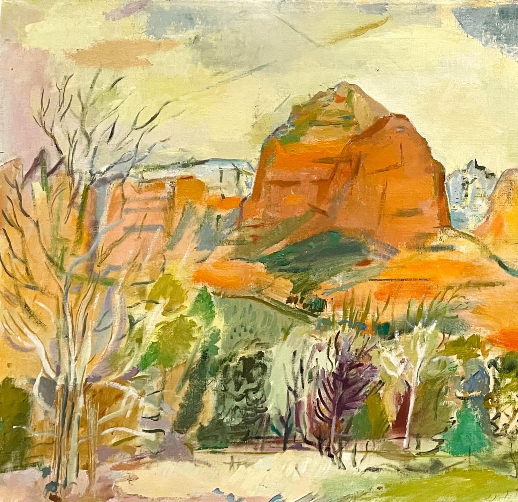 A Large, Beautiful Painting of Sedona, Arizona by Modern Artist Francis Chapin For Sale 3