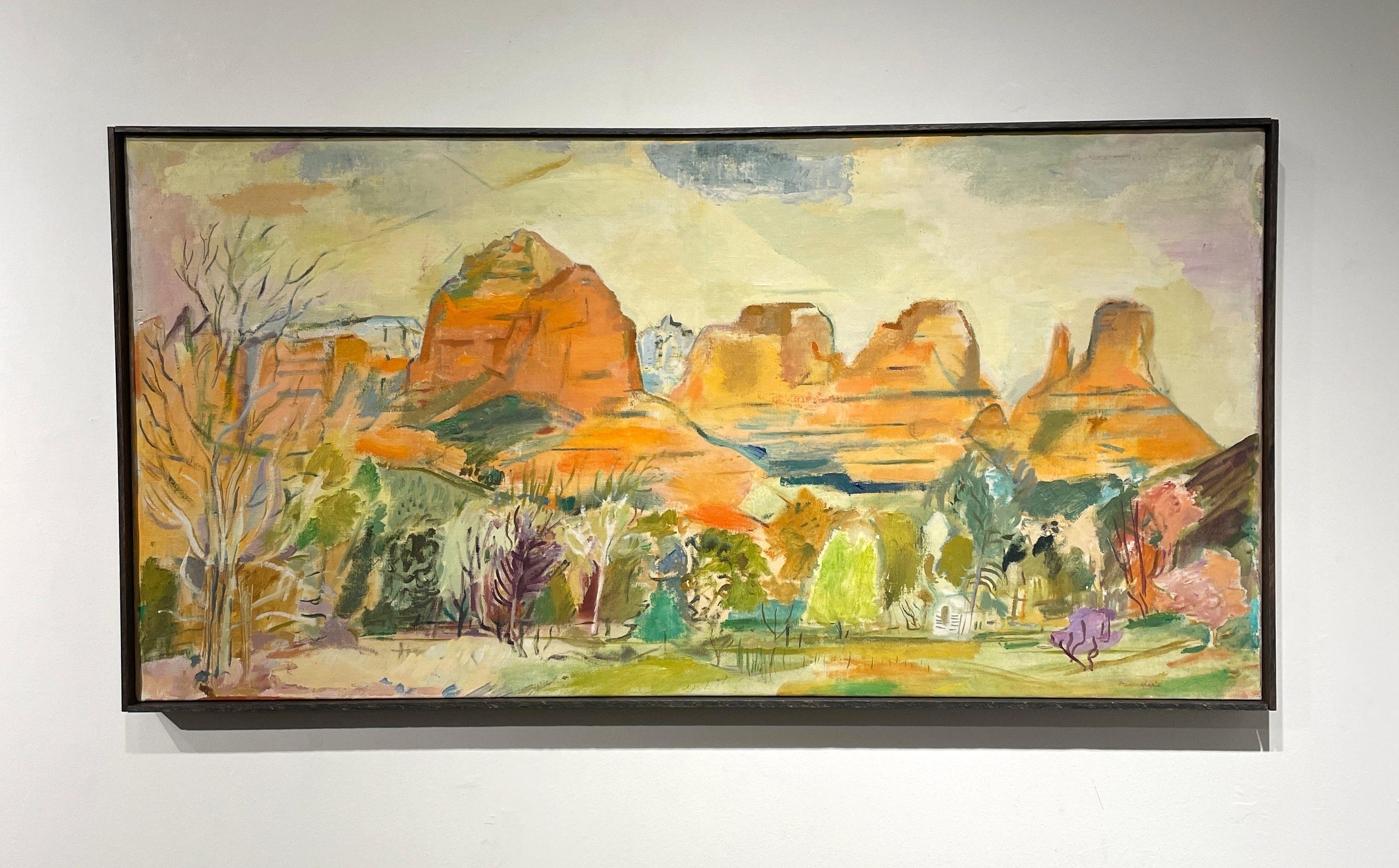 A Large, Beautiful Painting of Sedona, Arizona by Modern Artist Francis Chapin For Sale 5