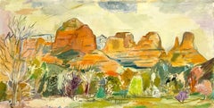 A Large, Beautiful Painting of Sedona, Arizona by Modern Artist Francis Chapin