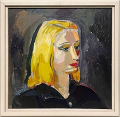 A Striking Mid-Century Modern Portrait of a Blonde Woman by Francis Chapin