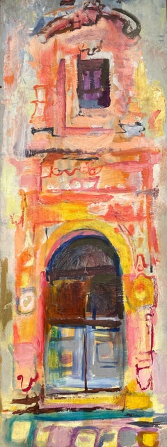 A Wonderful, Charming & Slim 1950s, Painting of a Doorway by Francis Chapin