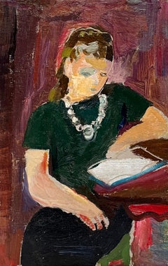 Un ritratto moderno, intimo e colorato di una giovane donna che legge di Francis Chapin