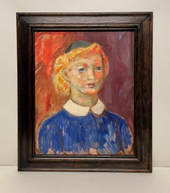 An Introspective 1930s Modern Portrait, "Acolyte" by Famed Artist Francis Chapin